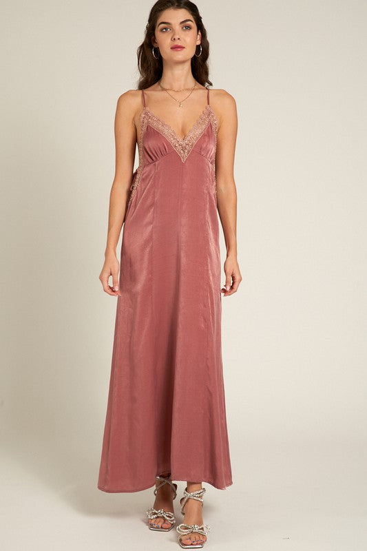 Mauve hot sale slip dress