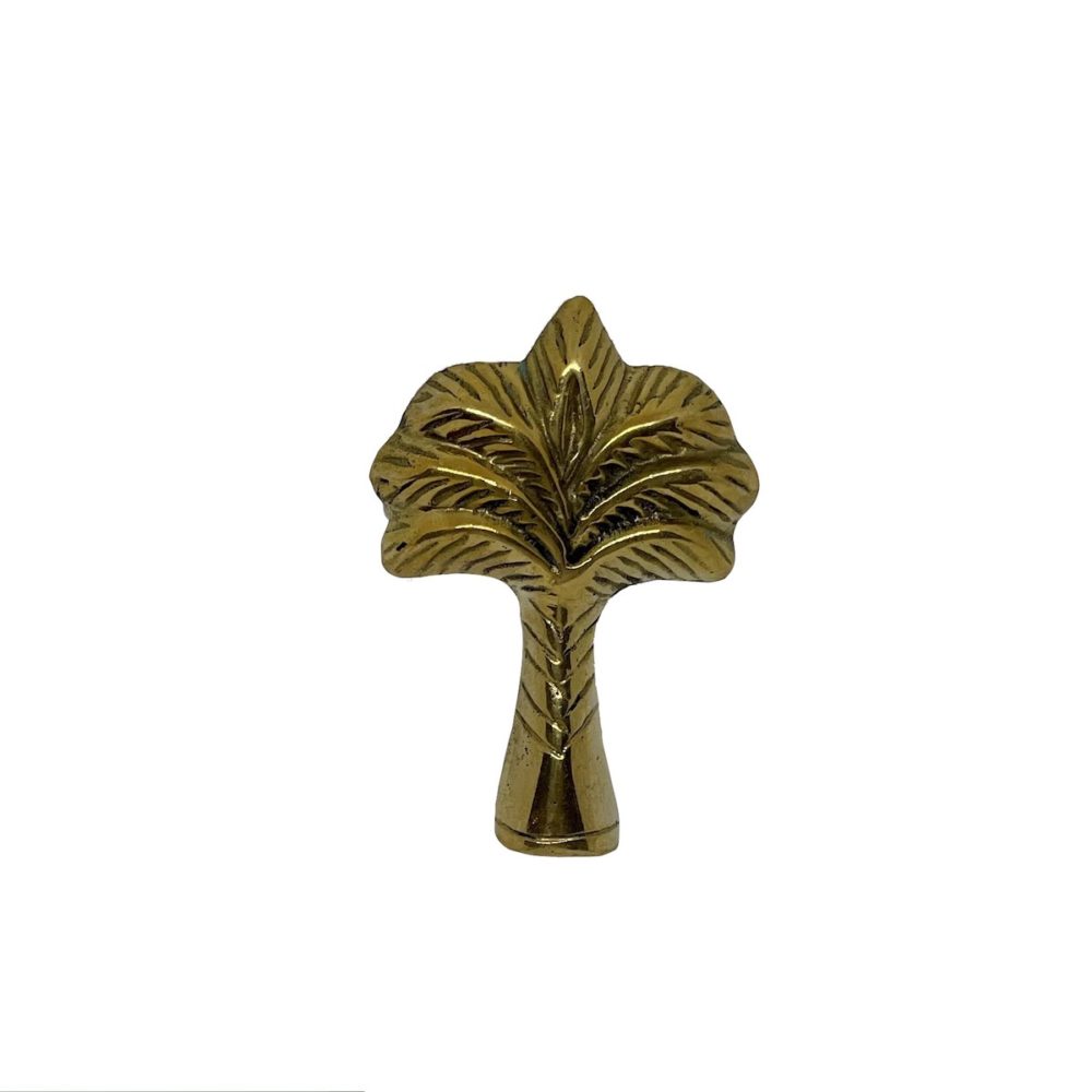 Brass Palm Tree Napkin Rings Thick